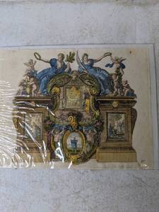lot 454 image: Small Religious Print of Etching - N