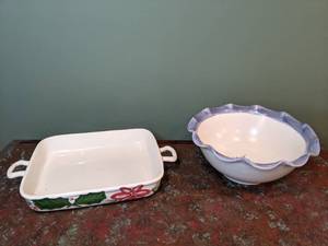lot 632 image: Bowl & Ivy Casserole Dish - W