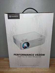 lot 22 image: Brand New VANKYO Performance V630W 1080P Projector Full HD 5G Wifi Projector with LCD Display - T