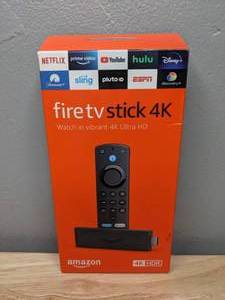 lot 28 image: Brand New Amazon Fire TV Stick with 4K Ultra HD Streaming Media Player and Alexa Voice Remote - T