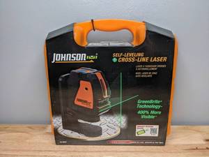 lot 14 image: Brand New Johnson Level Self Leveling Cross Line Laser - T