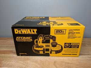 lot 18 image: Brand New DEWALT ATOMIC 20-Volt MAX Cordless Brushless Compact 1-34 in. Bandsaw - T