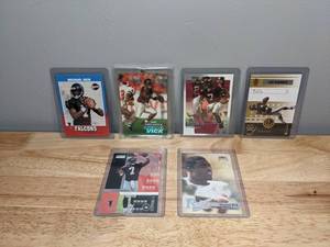 lot 37 image: 6 Michael Vick Rookie Cards Fleer Ultra 17732499 Upper Deck Stadium Club NFL Atlanta Falcons Virginia Tech - T