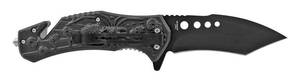 5 3D Embossed Tarantula Spider Deaths Head Skull Spring Assisted Folding Pocket Knife - Golden Yellow - 3.75 Blade - 8.75 Overall
