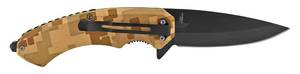 5 Classic Spring Assisted Folding Pocket Knife - Desert Digital Camo - 3.75 Blade