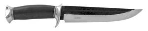 12.25 Professional Hunting Skinning Filet Knife with Trailing Drop Point Blade - Rocky Mountain Black Fire - 7.25 Blade