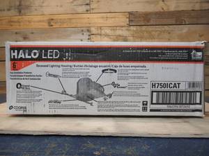 lot 7 image: Halo H750 6 in. Aluminum LED Recessed Lighting Housing for New Construction Ceiling, T24, IC Rated, Air-Tite (6-Pack)