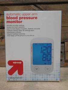 lot 124 image: Upper Arm Blood Pressure Monitor - up & up