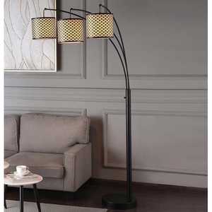 lot 20 image: Beaumont 3 Arm Floor Lamp