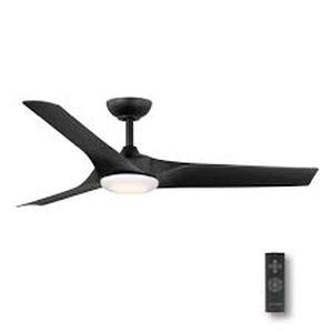 lot 30 image: Altitude Gossamer 60 in. Integrated LED Indoor Matte Black Ceiling Fan with Remote Control and White Color Changing Light Kit