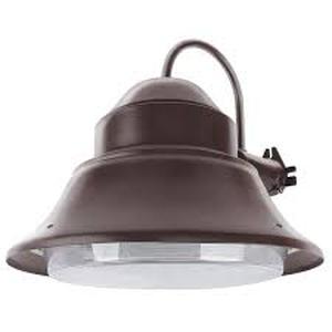 lot 40 image: Feit Electric 50-Watt Bronze Outdoor Security Wall Mount Post Dusk to Dawn Photocell Sensor Integrated LED Area Light