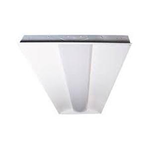 lot 53 image: Metalux 2 ft. x 4 ft. 64-Watt Equivalent Integrated LED White Center Lens Troffer, 4000K Bright White