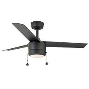 lot 68 image: Altitude Tritour 52 in. Integrated LED Indoor Matte Black Ceiling Fan with White Color Changing Light Kit