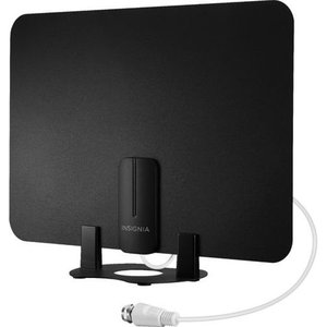 lot 89 image: Insignia- Amplified Thin Film Indoor HDTV Antenna - Black - NS-ANT500HA