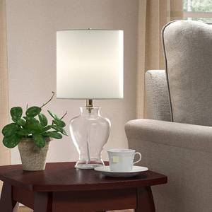 lot 214 image: Amazon Brand  Ravenna Home Clear Glass Table Lamp, 16.5