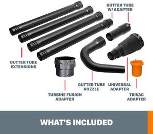 lot 43 image: WORX WA4094 GUTTERPRO Universal Gutter Cleaning Kit, 11 Reach