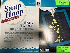 lot 108 image: Snap Hoop Monster for Baby LockBrother (10.5 x 16) Magnetic Embroidery Hoop
