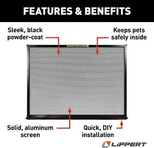lot 103 image: Screen Defender 28 RV Entry Door Screen Protector & IN HAND Clear Door Scratch Protector
