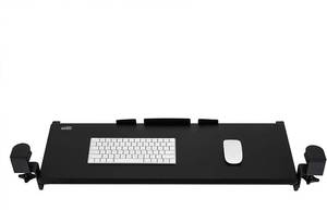 lot 191 image: Seville Classics Airlift Ergonomic Desk Keyboard And Mouse Tray