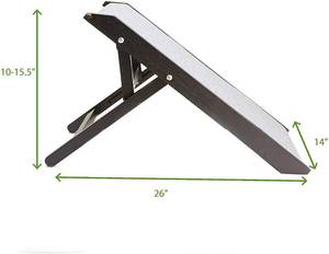 lot 189 image: Mind Reader DCARAMP-BRN Dog Car, Foldable, Portable Lightweight Dog & Cat Ramp, Pet Safe Loader, Grey