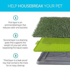 lot 227 image: Petmaker Dog Grass Pee Pad Potty - Artificial Grass Patch for Dogs