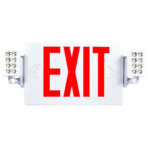 lot 16 image: Sunco Lighting LED Exit Signs with Emergency Lights