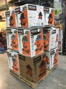 Lot of 12 Boxes Ridgid WetDry Shop Vacs Various Sizes and Conditions See Pictures