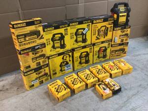 Lot of Dewalt Power Portable Stations and Chargers various models and conditions  Customer Returns See Pictures