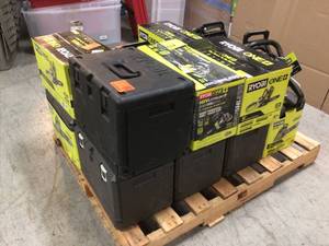 Lot of 16 Mixed Assorted Ryobi Chsinsaws Customer Returns See Pictures