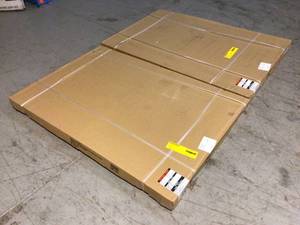 Lot of 2 42 in. H x 96 in. W x 32 in. D Adjustable Height Ceiling Mount Garage Rack by Husky Customer Returns See Pictures