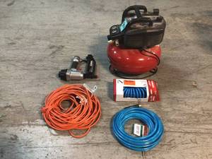 6 Gal. Portable Electric Air Compressor with 16-Gauge, 18-Gauge and 23-Gauge Nailer Combo Kit (3-Tool) by Porter-Cable Customer Returns See Pictures