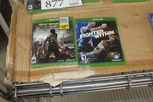 lot 878 image: Lot of (2) Microsoft Xbox One Video Games (New )