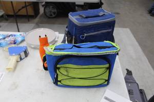 lot 1001 image: Lot of (2) Soft-Side Coolers, Bottle Coozie
