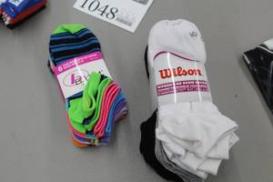 lot 1048 image: BUM Equipment, Wilson Womens Socks - 6-Pack, 10-Pack