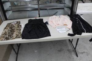 lot 1056 image: Dress Shirts (x3), Zip Up Hooded Sweatshirt