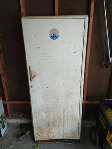 lot 206 image: Metal Cabinet Filled with Collection of Fishing Equipment and More