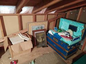 lot 223 image: Collection of Dcor items and a Hump-back Chest