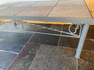 lot 236 image: Slate Slab Coffee Table