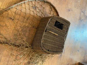 lot 229 image: Old Fishing Net and Creel Basket