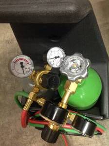 Lot of 2 Port-A-Torch Kit with Oxygen and Acetylene Tanks and 316 in. x 12 ft. Hose, for Cutting Welding and Brazing by Lincoln Electric Customer Returns