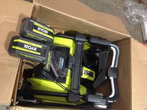 40V HP Brushless 21 in. Cordless Single Stage Snow Thrower with (2) 5.0 Ah Batteries by RYOBI Customer Returns See Pictures