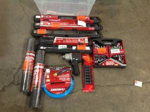 Lot of Mixed Assorted Husky Tools and Hardware Various Models and Conditions See Pictures