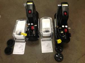 Lot of 2 8G 150 PSI Hotdog Air Compressor by Husky Customer Returns See Pictures
