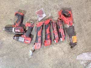 Lot of Assorted Milwaukee Power Tools No Batteries and No Chargers Customer Returns See Pictures