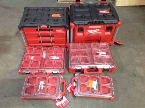 Lot of Assorted Milwaukee Tool Boxes Customer Returns See Pictures