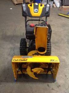 3X 26 in. 357 cc Three-Stage Gas Snow Blower with Electric Start and Steel Chute, Power Steering and Heated Grips by Cub Cadet Customer Returns See Pictures