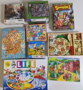 Amazing Vintage Puzzles and GamesALL Pieces, Some Never Opened