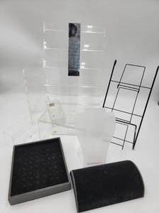Jewelry Display Collection-Lucite & Velvet Ring, Necklaces & More Displays