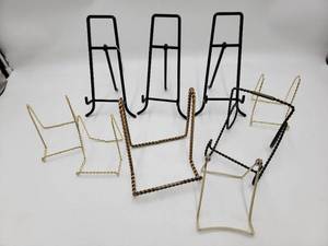 9 Metal Plate Stands