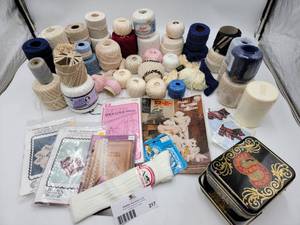 Large Collection of Crochet and Sewing Supplies from Mamas Craft Room
